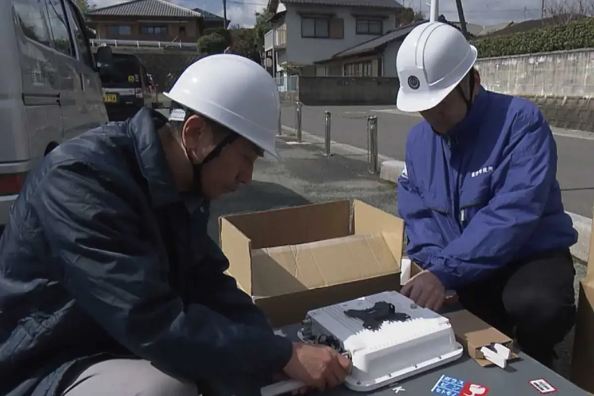Rapid restoration of communications in disasters -- Nogata City recovered internet access in ~15 minutes using satellite access and PicoCELA wireless access point