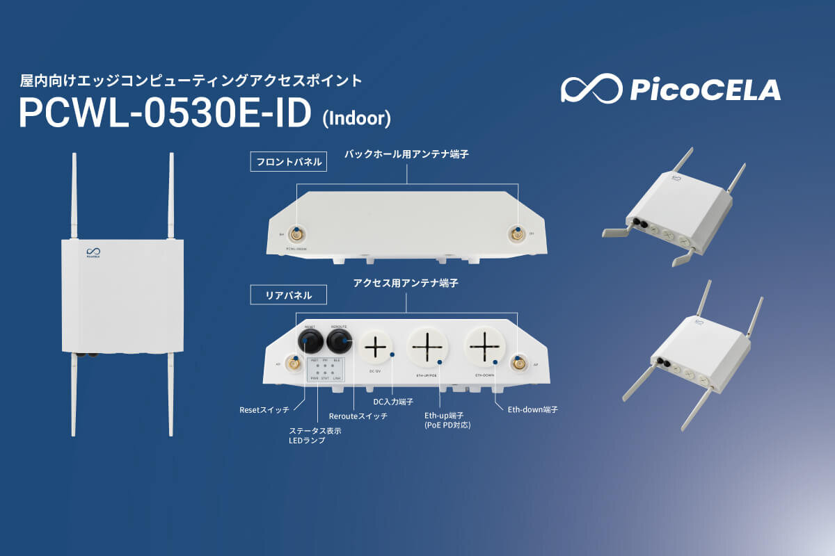 屋内向けエッジコンピューティングアクセスポイント PCWL-0530E-ID