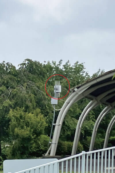 樹木の成長を予測しながら設置位置を決定